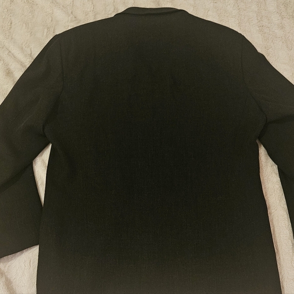 Vintage Giorgio Armani Wool Blazer 90s Charcoal Grey Size 40 Made In Italy - Picture 7 of 7